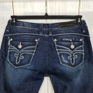 Rock Revival Mid Rise Waist Jean Capris Stephanie Fit Size 32x26